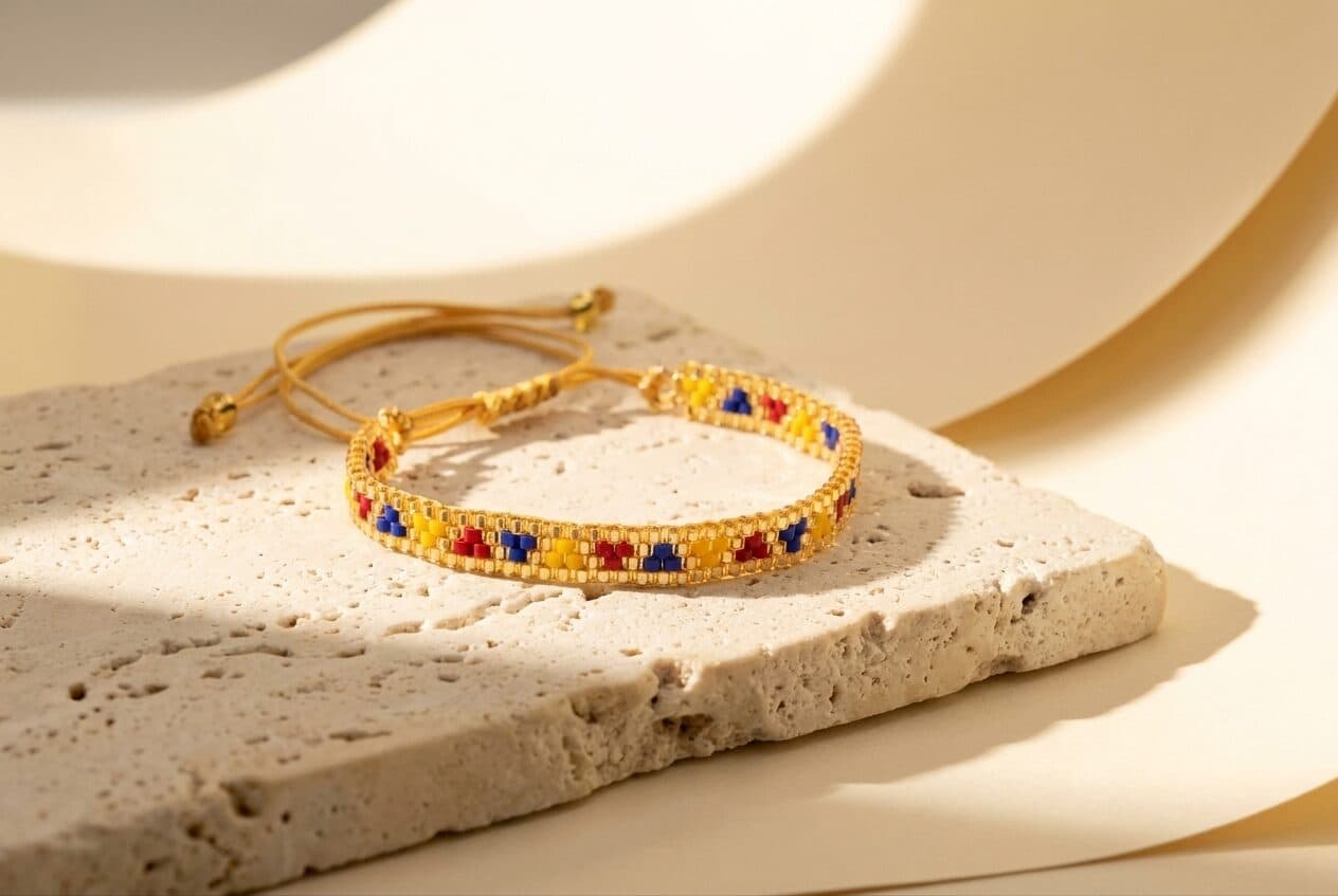 Pulsera Triángulos Mini Colombia